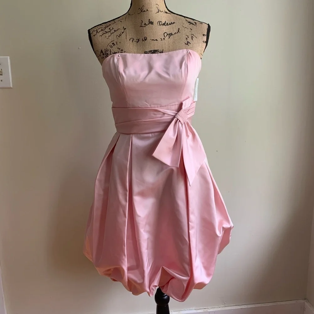 Love pink strapless dress size 6 Style A14